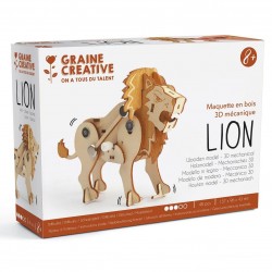 Graine Créative - Loisirs créatifs - Maquette 3D - Lion