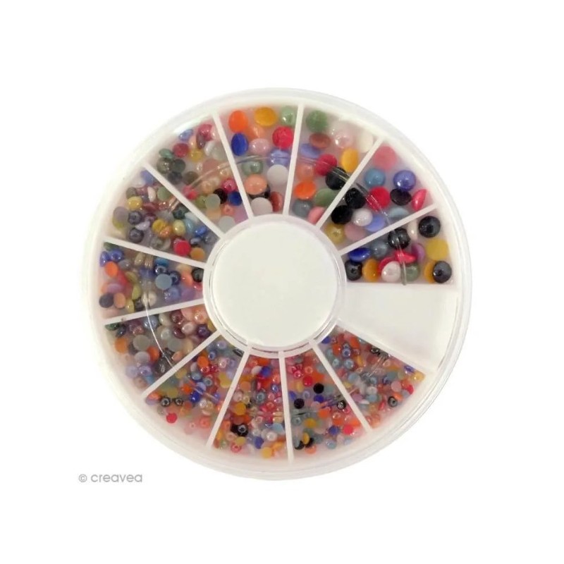 Graine Créative - Loisirs créatifs - 72 pierres de couleurs assorties