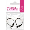 Graine Créative - Loisirs créatifs - Boucles d'oreilles dormeuses viel argent