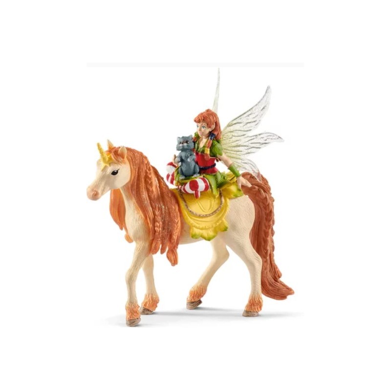 Schleich - 70567 - Fée Marween avec une licorne scintillante