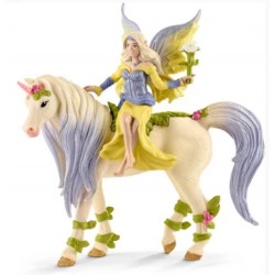 Schleich - 70565 - Bayala - Fée Sera avec la licorne aux fleurs