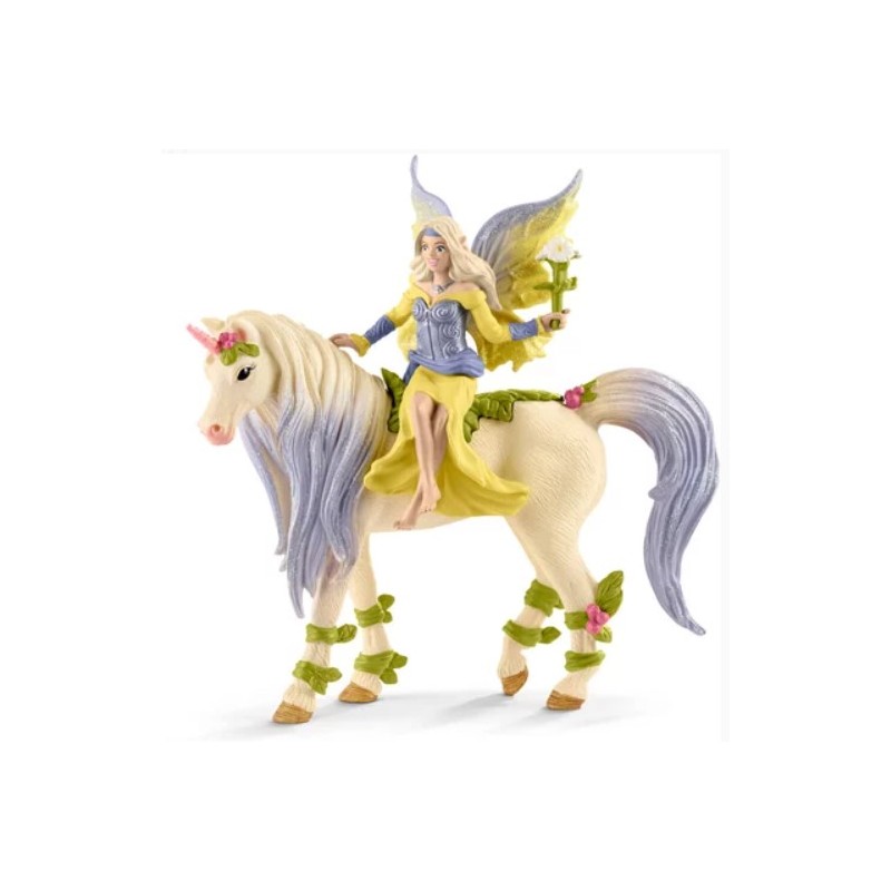 Schleich - 70565 - Bayala - Fée Sera avec la licorne aux fleurs