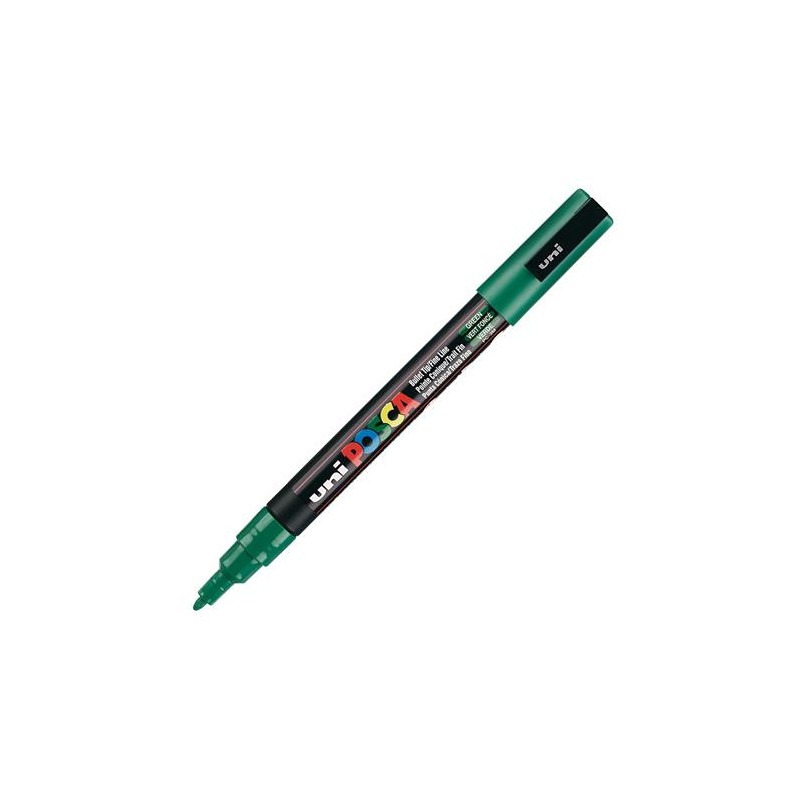 Posca - Marqueur PC-3M - Pointe conique fine - Vert foncé