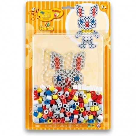 Hama - Perles - 8939 - Taille Maxi - Blister Grand modèle Lapin