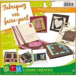 Graine Créative - Loisirs créatifs - Gabarit pour fabriquer ses propres faireparts et enveloppes