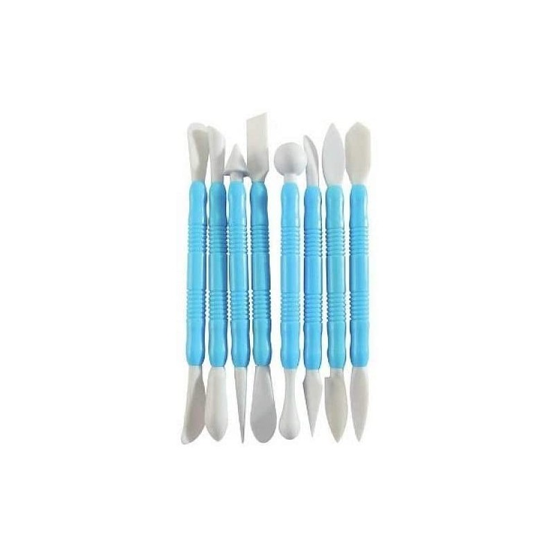 Graine Créative - Loisirs créatifs - Set de 8 outils de modelage double embouts pour pâte polymère