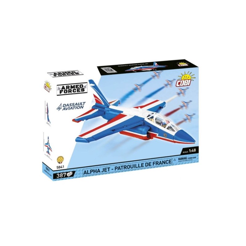 Cobi - Jeu de construction - Avion Alpha jet patrouille de France