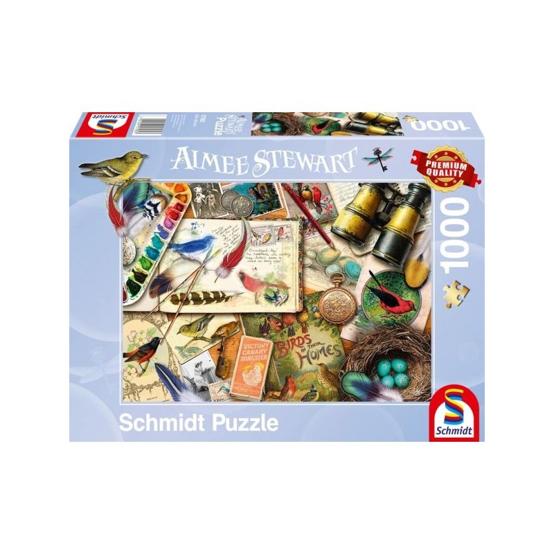 Schmidt - Puzzle 1000 pièces - Observation des oiseaux