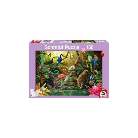 Schmidt - Puzzle 150 pièces - Habitants de la jungle