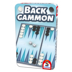 Schmidt - Jeu de société - Backgammon - Boîte métal