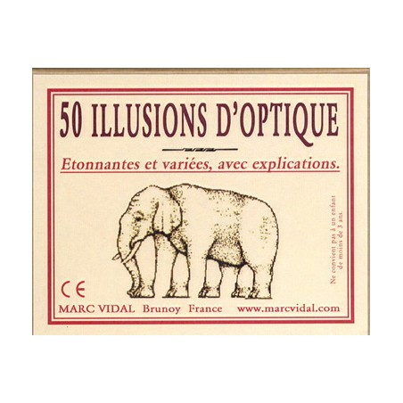 Marc Vidal - Jeu rétro - Coffret de 50 illusions d'optique