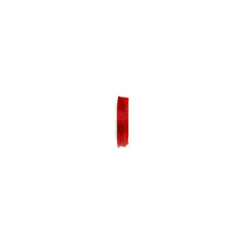 Graine Créative - Loisirs créatifs - Bobine de fil cablé métal rouge 0,5mm - 5 mètres