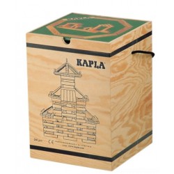 Kapla - Jeu de construction - Grand baril en bois - 280 pièces et livre volume 3
