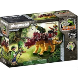 Playmobil - 71262 - Dino Rise - Triceratops et soldats