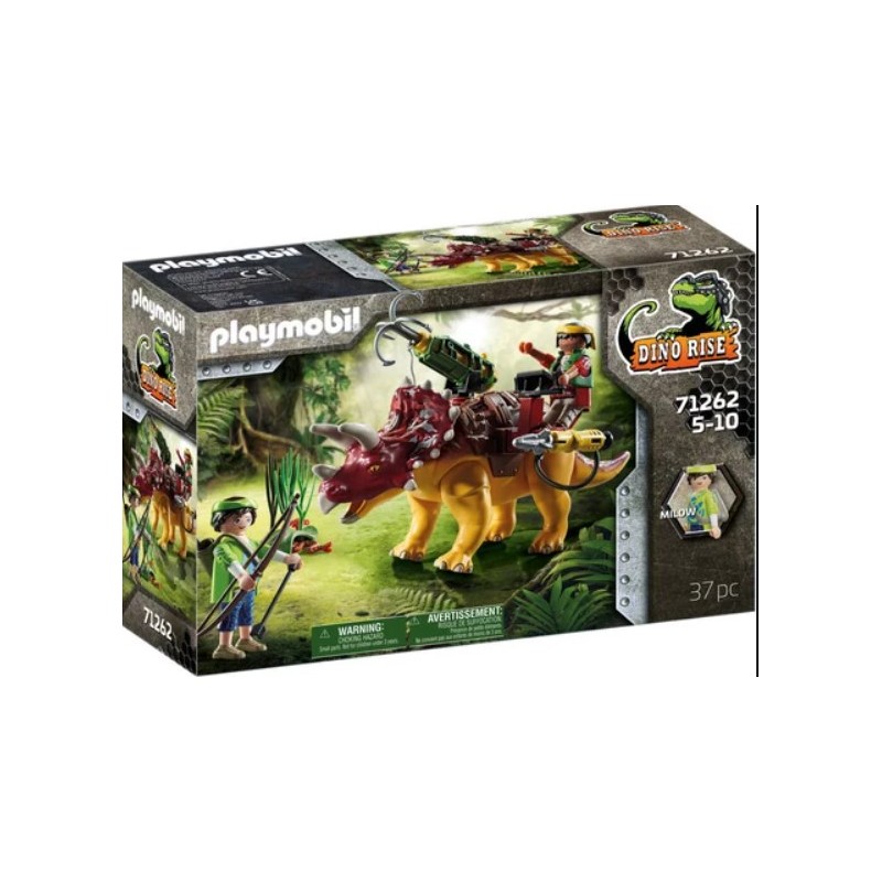 Playmobil - 71262 - Dino Rise - Triceratops et soldats