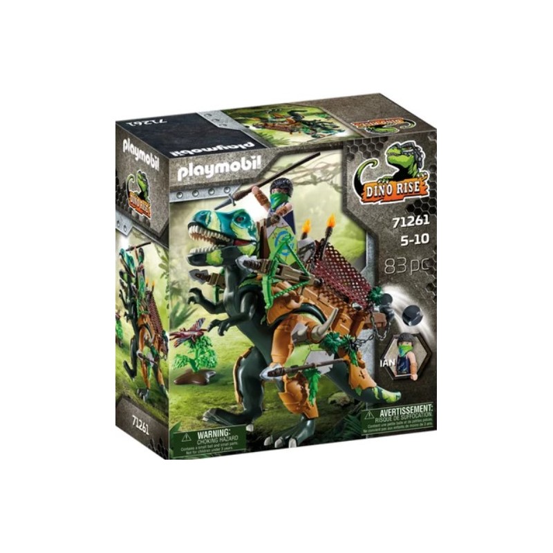 Playmobil - 71261 - Dino Rise - Tyrannosaure et soldat