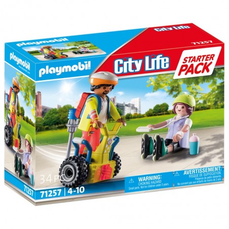 Playmobil - 71257 - City Life - Secouriste avec gyropode