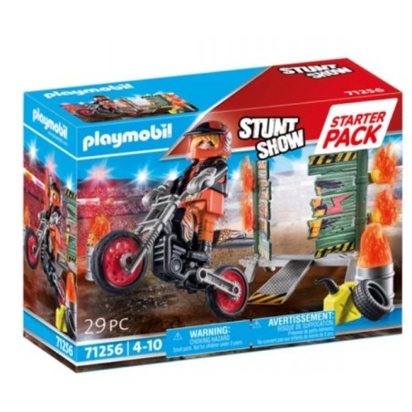 Playmobil - 71256 - Stunt Show - Cascadeur avec moto