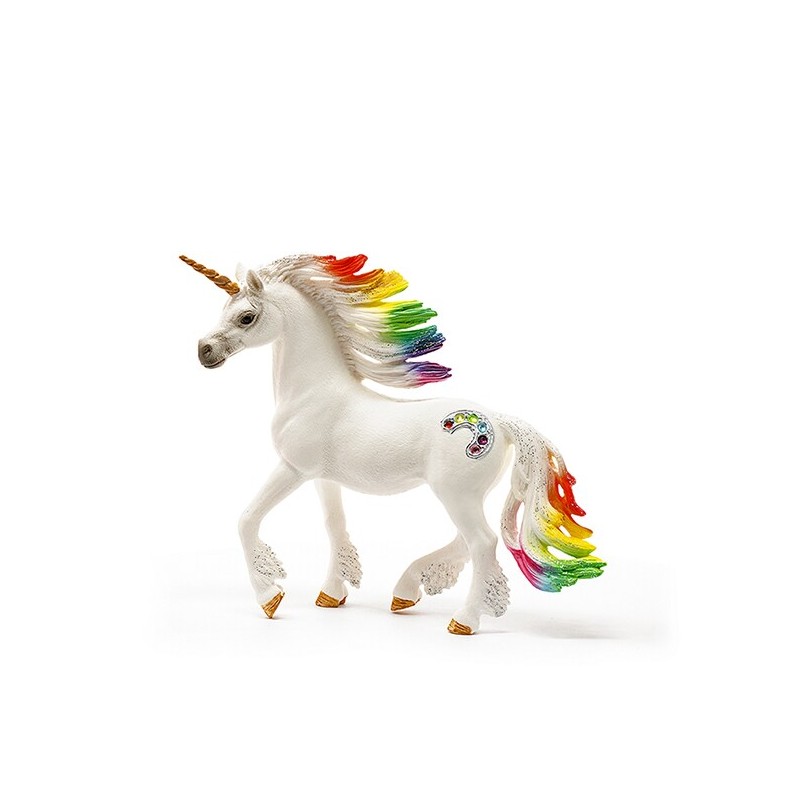 Schleich - 70523 - Fantastique - Licorne arc en ciel mâle