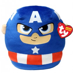 Peluche TY - Coussin 35 cm - Marvel - Captain America