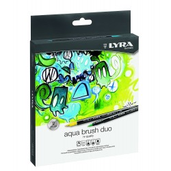 Lyra - Beaux arts - Pochette de 24 feutres pinceaux - Aqua Brush Duo