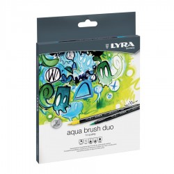 Lyra - Beaux arts - Boîte de 12 feutres pinceaux - Aqua Brush Duo