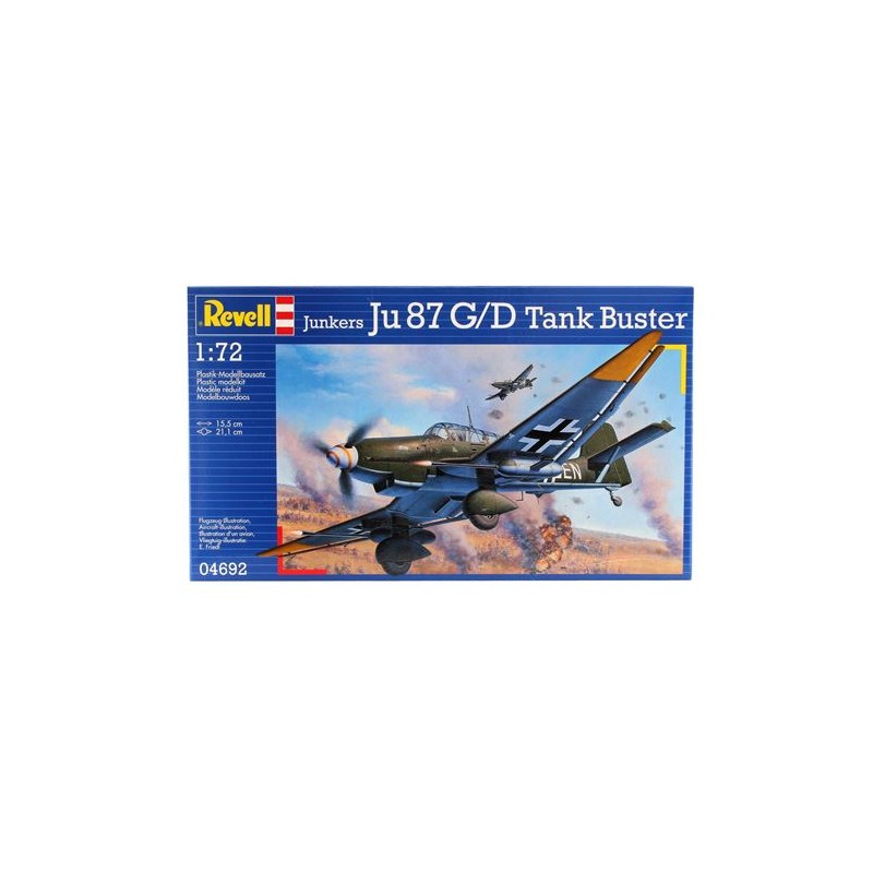 Revell - Maquette d'avion - Junkers JU 87G-2 casseur de char