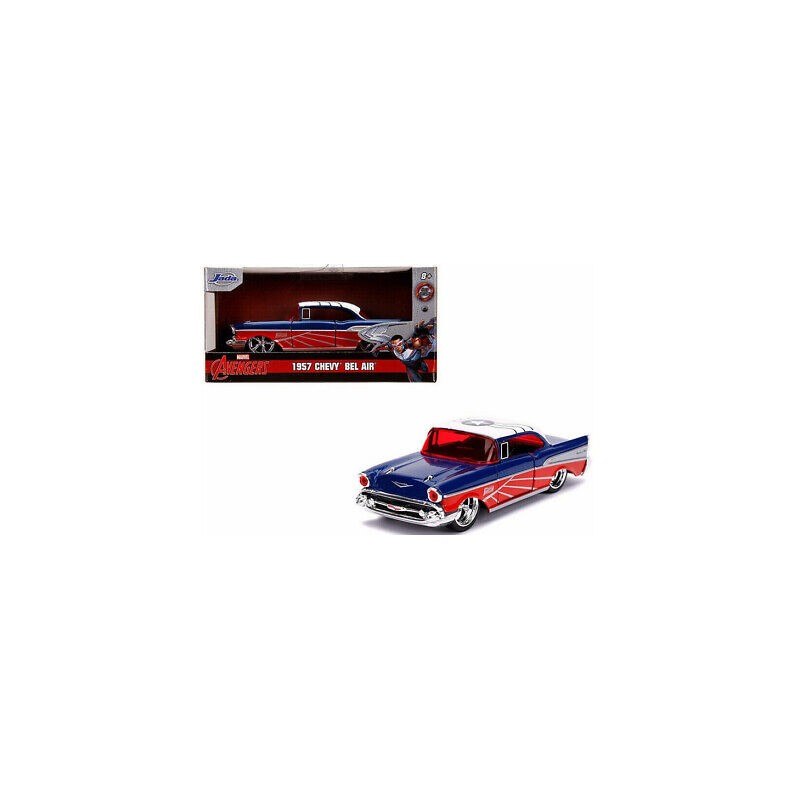 Solido - Miniature - Marvel Captain America - Falcon 1957 Chevy Bel-Air