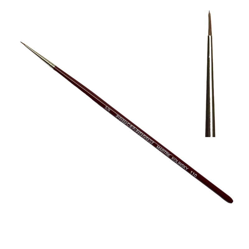 Prince August - Accessoire - Pinceau Martre Kolinsky - Poil long 5/0