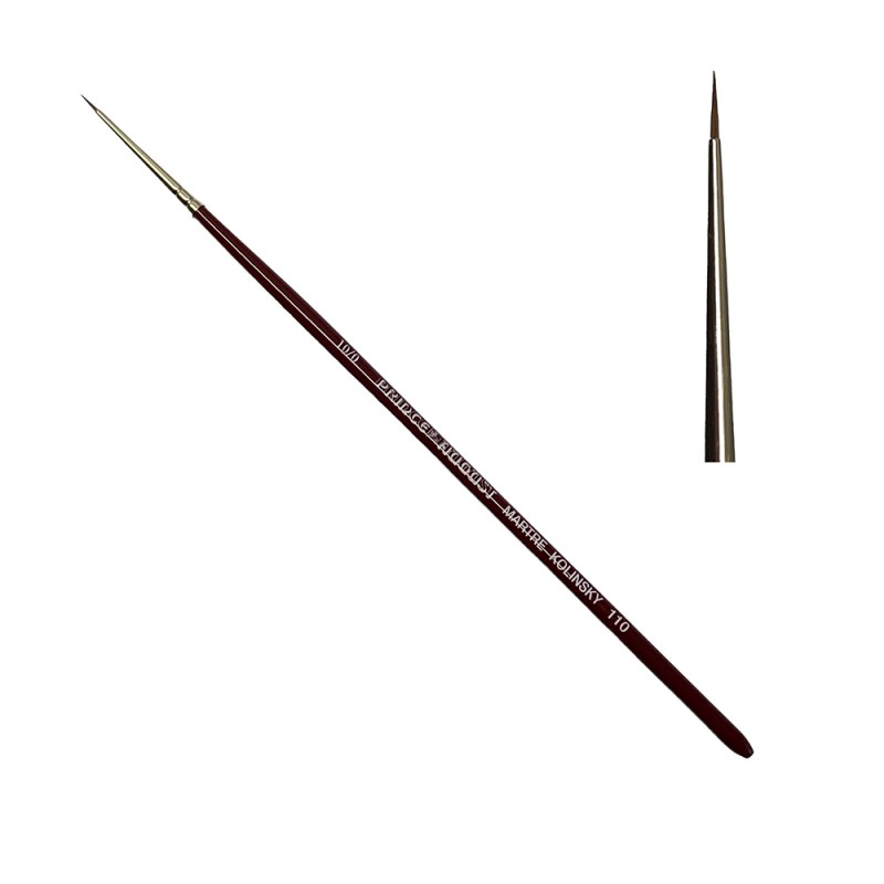 Prince August - Accessoire - Pinceau Martre Kolinsky - Poils long 10/0