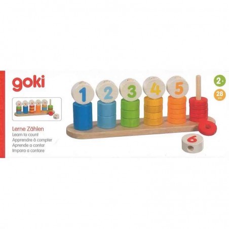 Goki - Jeu éducatif en bois - Apprendre à compter
