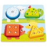 Goki - Puzzle en bois - Encastrement - Animaux