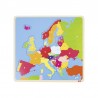 Goki - Puzzle 38 pièces en bois - Carte d'Europe