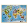 Goki - Puzzle 192 pièces en bois - Carte du monde