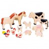 Goki - Jouet en bois - Coffret de figurines - Animaux de la ferme