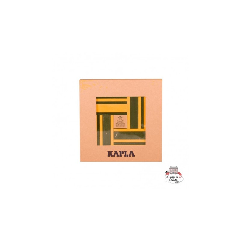 Kapla - Coffret couleur jaune vert et livre
