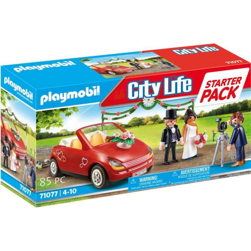 Playmobil - 71077 - City Life - Couple de mariés avec voiture