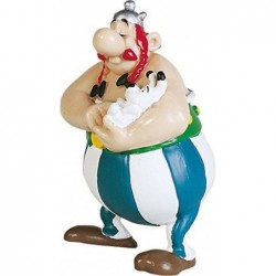 Plastoy - Figurine - 60502 - Astérix - Obelix tenant Idéfix