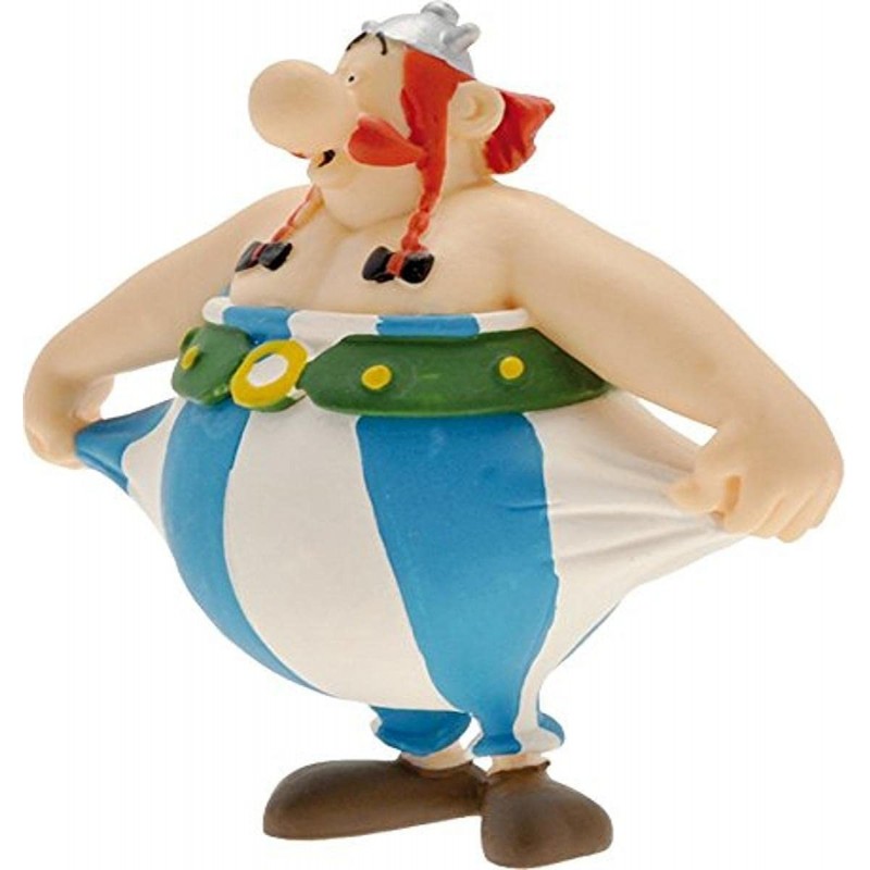 Plastoy - Figurine - 60559 - Astérix - Obélix tenant son pantalon