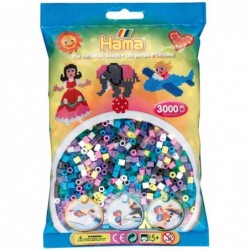 Hama - Perles - 201-69 - Taille Midi - Sachet 3000 perles mélange 11 couleurs