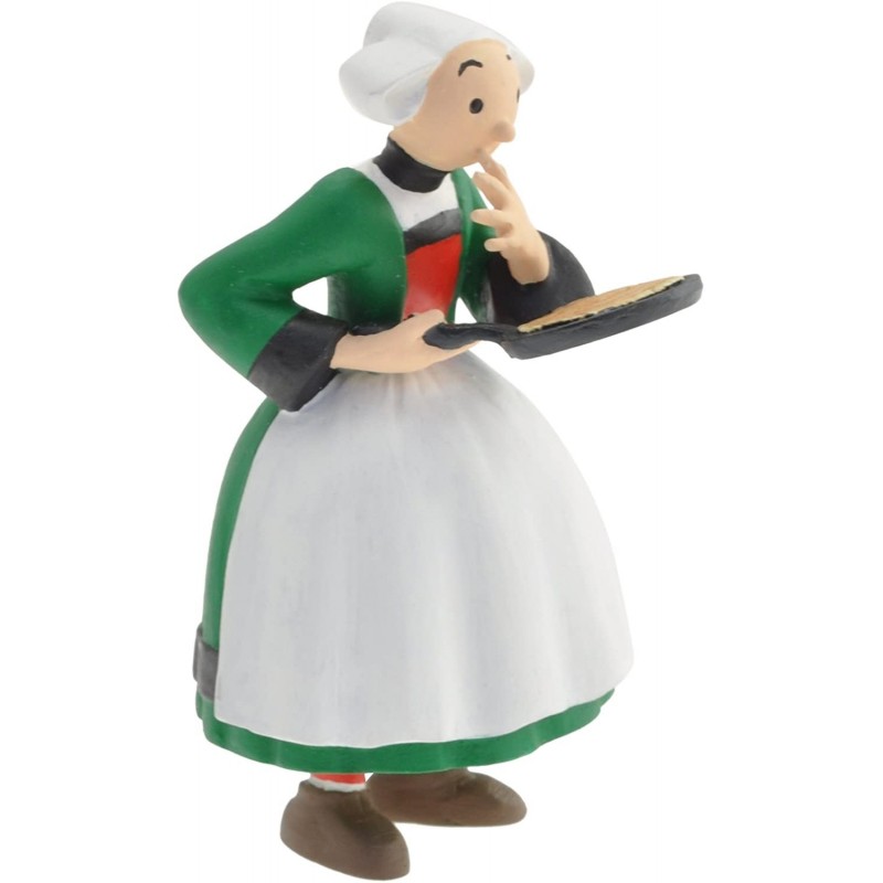 Plastoy - Figurine - 61075 - Porte clé - Bécassine avec la poêle à crêpes