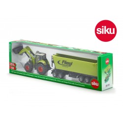 Siku - 1949 - Véhicule miniature - Tracteur avec chargeur frontal et benne