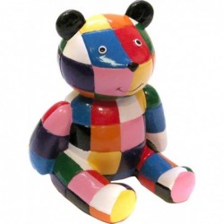 Plastoy - Figurine - 63303 - Le nounours multicolore d'Elmer