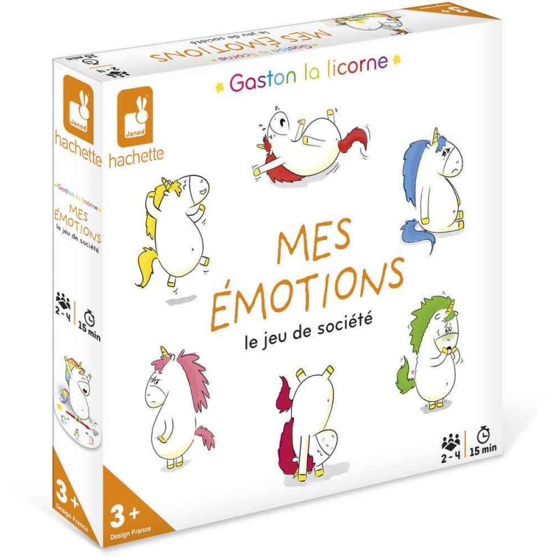 Janod - Jeu éducatif - Le jeu des émotions - Gaston la licorne