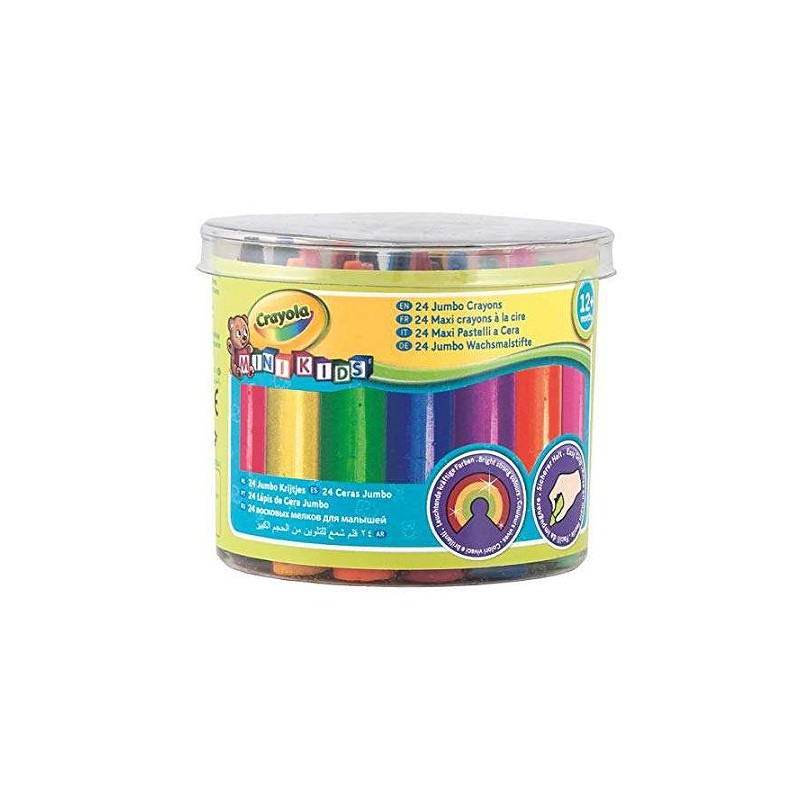 Crayola - Pot de 24 maxi crayons de cire