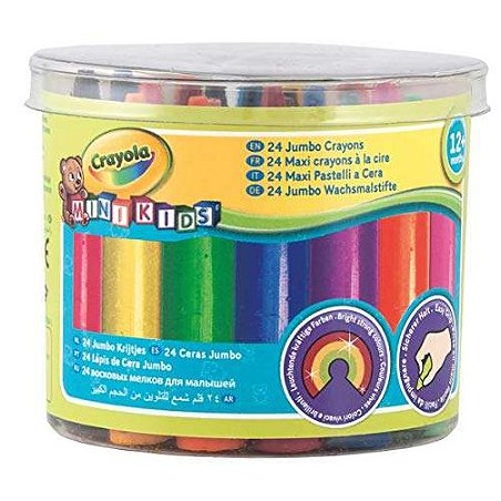 Crayola - Pot de 24 maxi crayons de cire