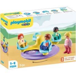 Playmobil - 71324 - 1.2.3 - Enfants et tourniquet