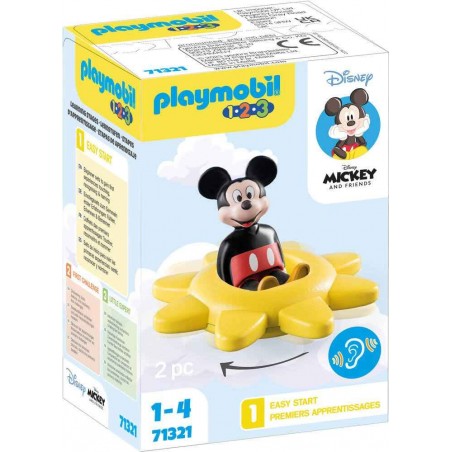 Playmobil - 71321 - 1.2.3 - Disney - Mickey et sa toupie soleil