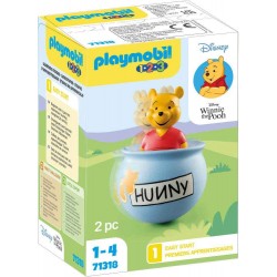 Playmobil - 71318 - 1.2.3 - Disney - Culbuto pot de miel ave Winnie