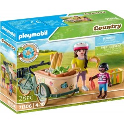 Playmobil - 71306 - Country - Cycliste avec vélo et remorque avant